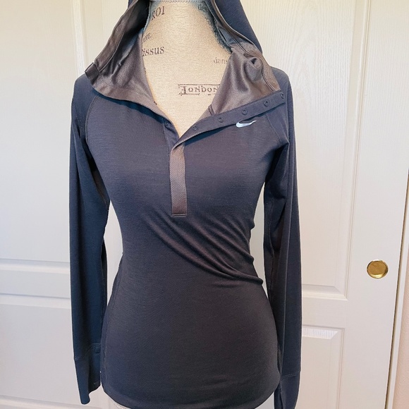 Nike Wool Blend Dri Fit Running Hoodie - Picture 1 of 3